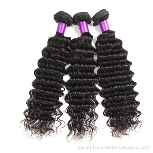 Hot selling deep wave curly virgin human hair deep wave hair weave bundles